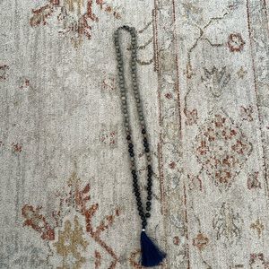 Beaded tassel necklace
